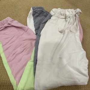 4 color block sweatpants from local boutique